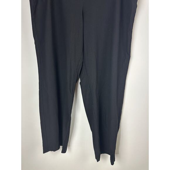 Eileen Fisher Washable Stretch Crepe Pants Full Length Blk Pockets Plus Size 3X - Picture 4 of 9